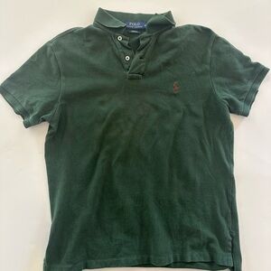 Polo ralph Lauren - green - short sleeve dress shirt